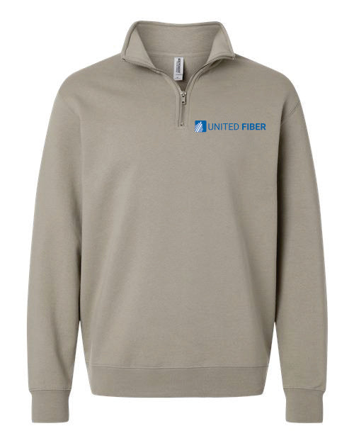 United Fiber Unisex Midweight 1/4 Zip Pullover