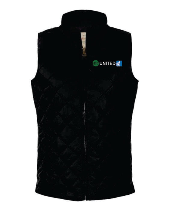 United Women's Vintage Diamond Quilted Vest