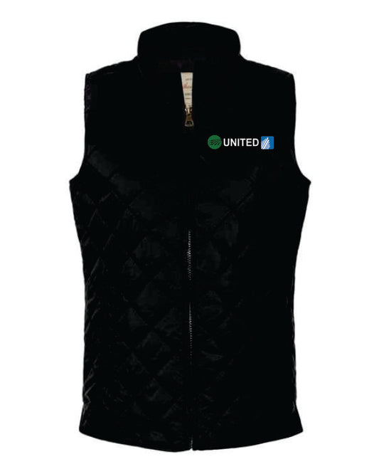 United Women's Vintage Diamond Quilted Vest