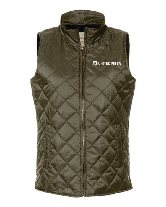 United Fiber Women's Vintage Diamond Quilted Vest