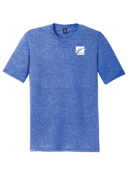District Made Royal Frost Short Sleeve Triblend Tee