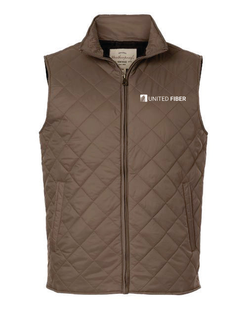 United Fiber Men's Vintage Diamond Quilted Vest