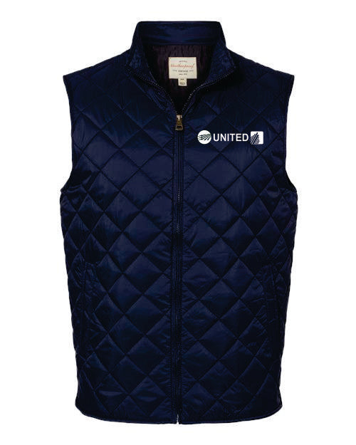 United Men's Vintage Diamond Quilted Vest