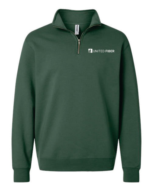 United Fiber Unisex Midweight 1/4 Zip Pullover