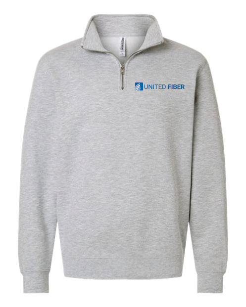 United Fiber Unisex Midweight 1/4 Zip Pullover
