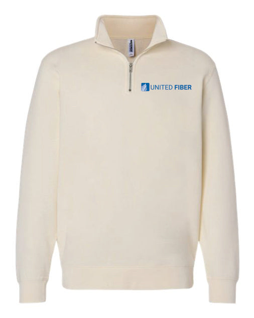 United Fiber Unisex Midweight 1/4 Zip Pullover